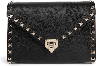 Valentino Garavani Mini Rockstud Schoudertas - Dames - Clutches - Zwart - ONE Size - Leer - Tassen