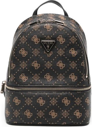 Guess Co Rugzak met monogram-print en ritssluiting - Bruin