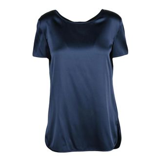 Max Mara Dames, Blouses & Shirts, Blauw, Maat: S Zijde