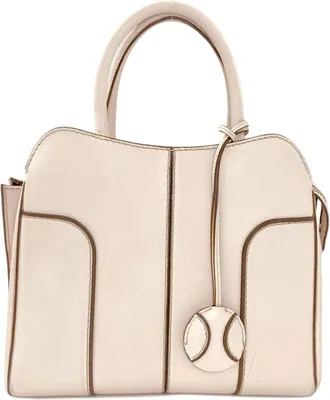 Tod's White Leather Tote Bag (Pre-Owned)
