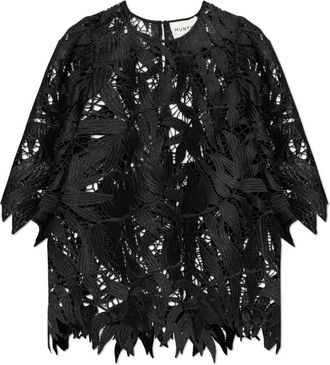 Munthe Bubble Top - Dames - Blouses - Zwart - L - Polyester - Overhemden