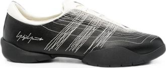 Yohji Yamamoto Regu Borduur Sneakers - Heren - Sneakers - Zwart - 40 1/2 EU - Leer - Schoenen