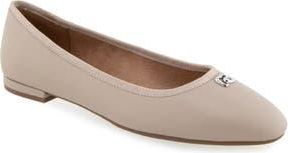 Aerosoles Arena Ballet Flat in Stone Leather at Nordstrom Rack, Size 9.5