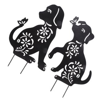 OEM Estacas De Jard&iacute;n Con Forma De Perro, Juego De 1/2 Piezas