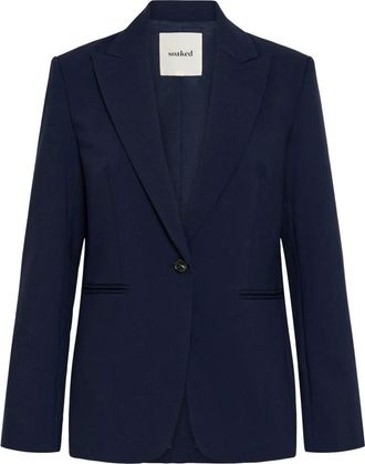 Soaked In Luxury SLCorinne Short Blazer - Jackets - Mujer - Azul - L