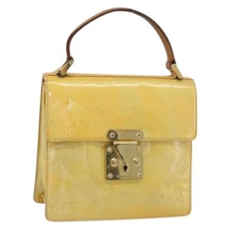 Louis Vuitton Pre-owned Handbags, female, Yellow, Size: ONE SIZE Pre-owned Patent Leather Hand Bag