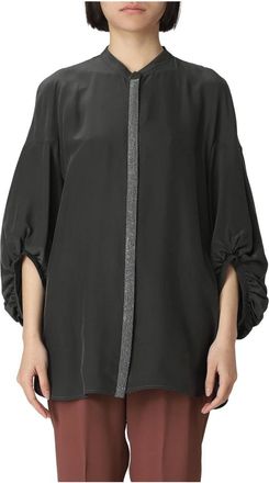 Fabiana Filippi Blouse - Dames - Blouses - Grijs - L - Overhemden