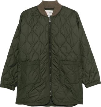 AG - Adriano Goldschmied Gewatteerde Oversized Jas - Dames - Bomber jackets - Groen - XS - Jassen