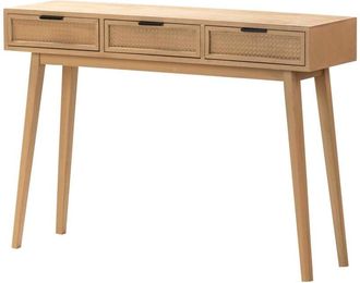 Adda Home Consola 3 Cajones Mdf Pino Marron 106x30x75 Cm