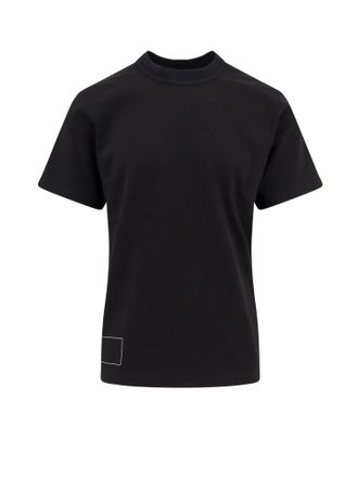 sacai Cotton T-Shirt With Logo On The Back-Uomo