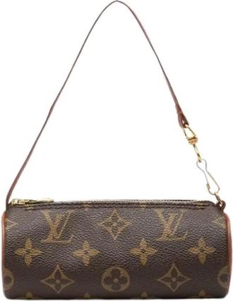 Louis Vuitton Pre-owned Papillon Pochette - Dames - Vintage Mini Tas - Bruin - ONE Size - Vintage
