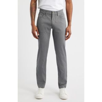 Brax Chuck Modern Fit Chambray Pants in Platin at Nordstrom, Size 31 34