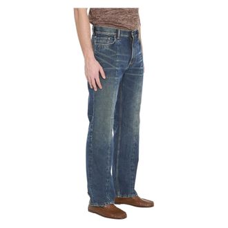 Versace Jeans Straight Effetto Usurato - - Jeans - Uomo - Blu - W31