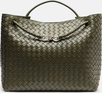 Bottega Veneta Andiamo Intrecciato Large leather tote bag