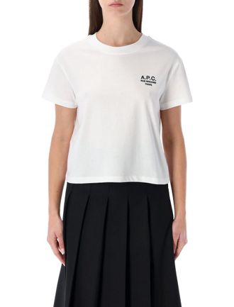 A.P.C. White Logo T-Shirt