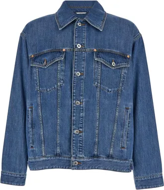 Valentino Garavani Blue Logo Denim Jacket