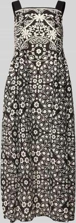 Max Mara Flie&szlig;endes Freizeitkleid aus reiner Baumwolle Modell MOLI in Black, Gr&ouml;&szlig;e 38