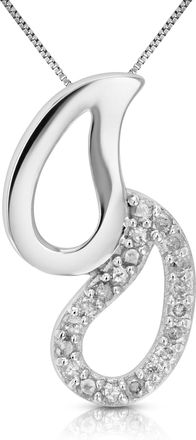 Vir Jewels 1/2 cttw Diamond Pendant Necklace.925 Sterling Silver With Rhodium With Chain
