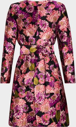 Libertine - Libertine Vienna Pink Wish Jacquard Collarless Coat
