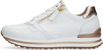 Gabor Witte Lage Sneaker Comfort Collectie - Dames - Sneakers - Wit - 35 EU - Leer - Schoenen