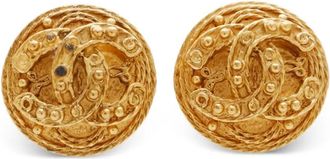 Chanel Orecchini a clip CC Mark 1994 - Oro