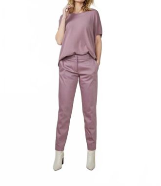 Summum Womens Trousers Classic Stretch Pant In Mauve