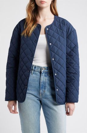 Thread & Supply Quilted Puffer Jacket in Dark Navy at Nordstrom, Size X-Small