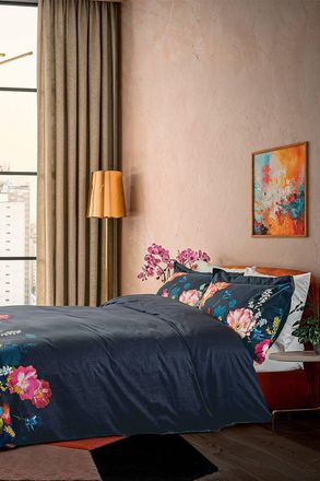 Ted Baker Berry Sundae Cotton Duvet Cover Set in Navy | Size: King