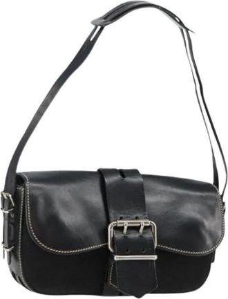 Fendi Pre-owned Shoulder Bags, female, Black, Size: ONE SIZE Pre-owned Leather Shoulder Bag