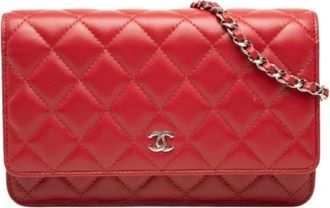 Chanel Pre-owned Vintage Shoulder Bag - Dames - Vintage Schoudertas - Rood - ONE Size - Leer - Vintage