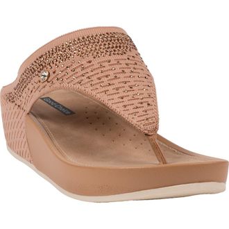 Good Choice Shoes Evanti Wedge Sandal in Tan at Nordstrom Rack, Size 8.5