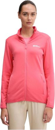 Jack Wolfskin Kolbenberg Full Zip Jas - Dames - Fleece jassen - Roze - S - Wol - Fitness