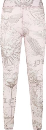 Philipp Plein Tulle Leggings Butterfly Tattoo