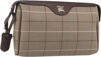 Burberry Pre-owned Clutch - Dames - Vintage Clutch - Beige - ONE Size - Leer - Vintage