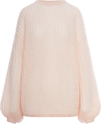 Toteme VIRGIN WOOL AND MOHAIR SWEATER WITH WIDE SLEEVES - Toteme - Woman