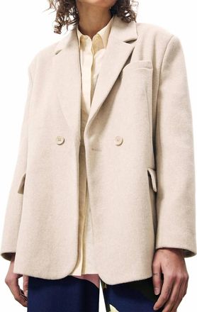 FRNCH Penda Oversized Blazer In Creme