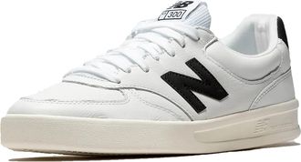 New Balance Womens, CT300 v3 Court Sneaker, White/Black, 11.5 UK