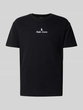 Polo Ralph Lauren T-Shirt mit Label-Stitching in Black, Gr&ouml;&szlig;e M