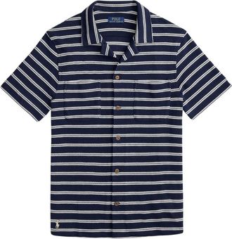 Ralph Lauren Overhemden, Heren, Blauw, M, Short Sleeve Shirt