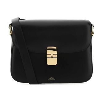 A.P.C. A.p.c., Dames, Tassen, Zwart, Maat: ONE Size Leer