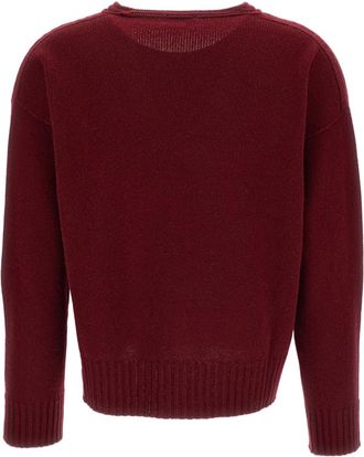 Drumohr Cashmere Boxy V-Neck Sweater with Kimono Sleeves