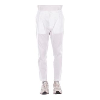 Dondup Slim-fit Trousers, male, White, Size: W34 Ben Trousers