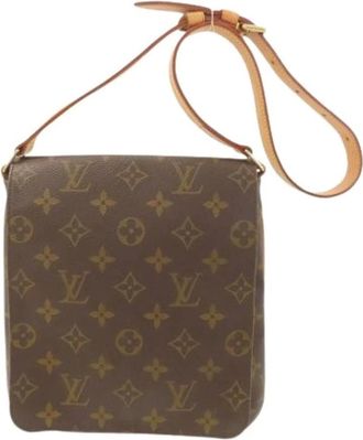 Louis Vuitton Pre-owned Cross Body Bags, female, Brown, Size: ONE SIZE Pre-owned Vintage Canvas Cross Body Bag