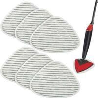 OEM 6 Recambios De Microfibra - Compatible Con Vileda Steam/steam Plus - Lavable A M&aacute;quina - Crezuo
