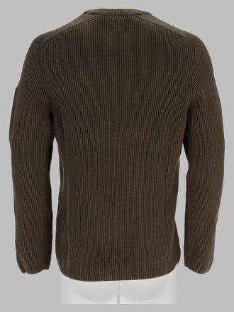 C.P. Company Ribbed Cotton-Blend Sweater - Green
