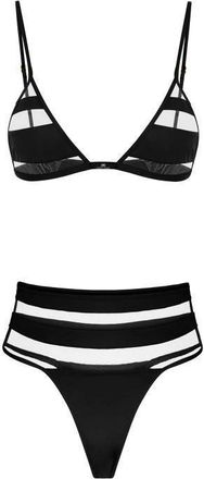 Elisabetta Franchi Badmode, Dames, Zwart, XS, Bikini in Lycra
