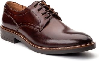 Base London Durham Leren Heren Veterschoenen in Verbrand Bruin