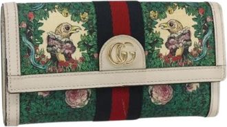 Gucci Pre-owned Vintage Lange Portemonnee - Dames - Vintage Accessoires - Veelkleurig - ONE Size - Leer - Vintage