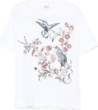 Etro Hombre, Camisetas, Blanco, Talla: S
