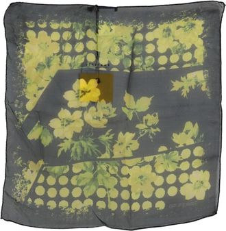 Gianfranco Ferre Elegante Bloemen Zijden Sjaal - Dames - Accessoires - Veelkleurig - ONE Size - Accessoires